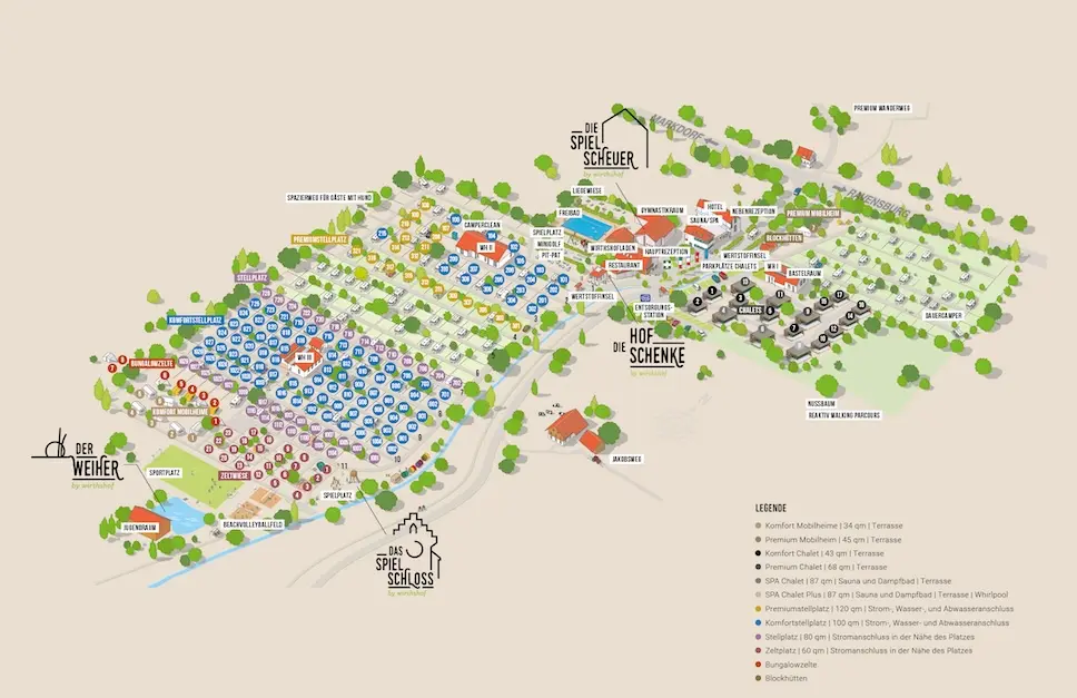 Plattegrond camping Wirthshof