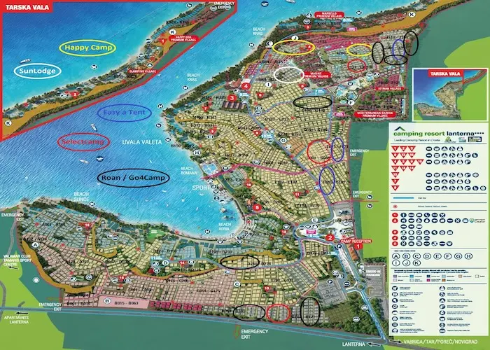 Plattegrond Camping Lanterna