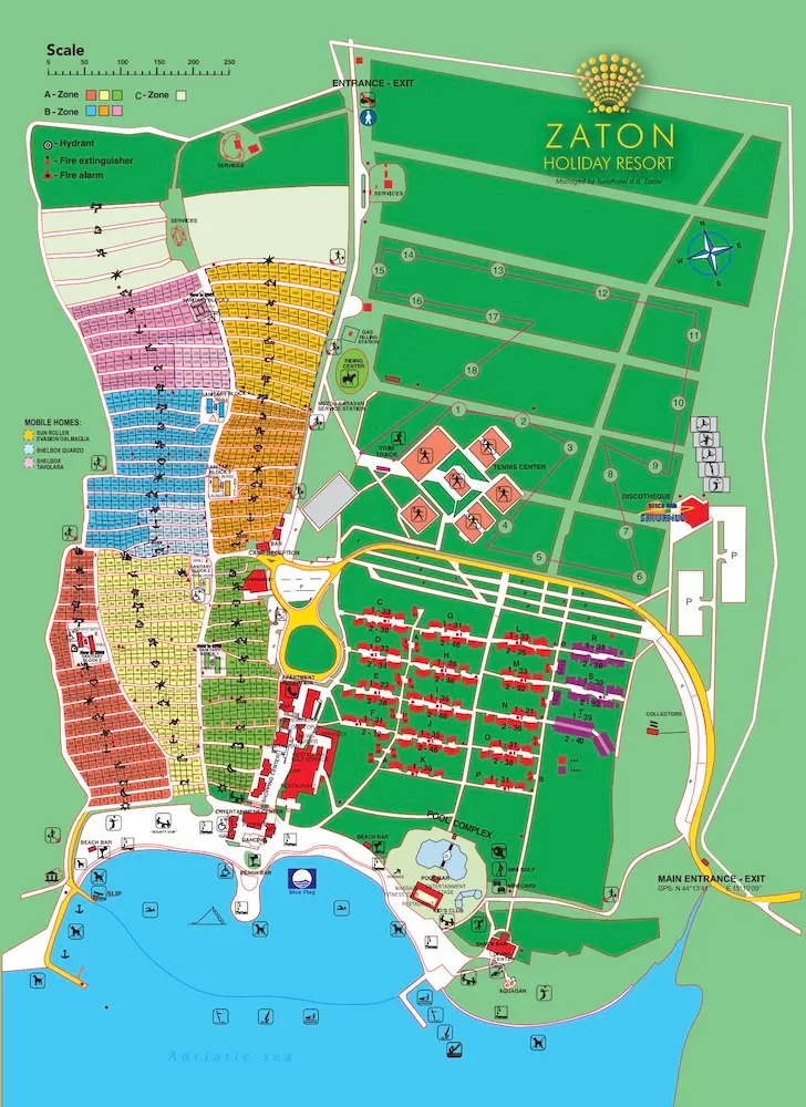 Plattegrond Camping Zaton