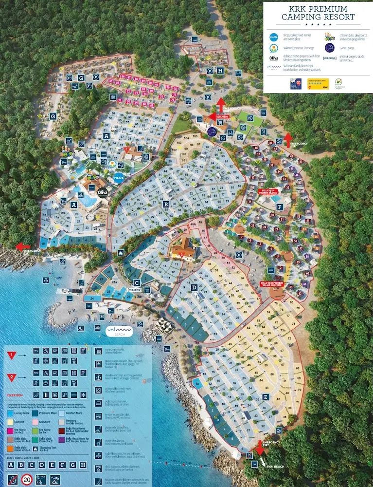 Plattegrond Krk Premium