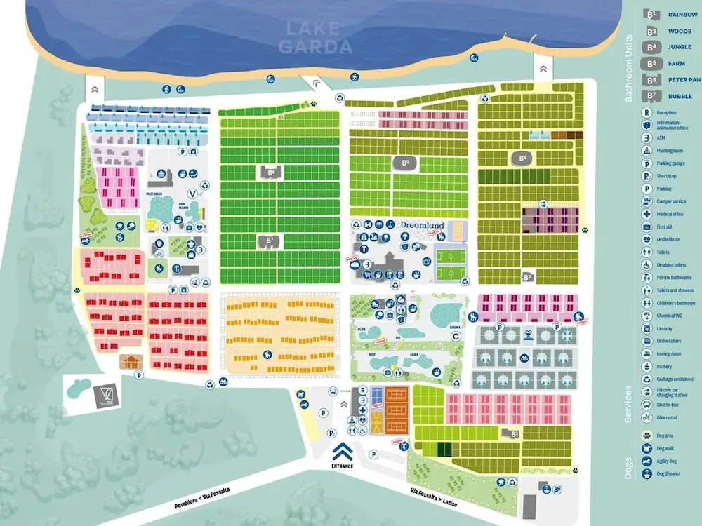 Plattegrond Piani di Clodia