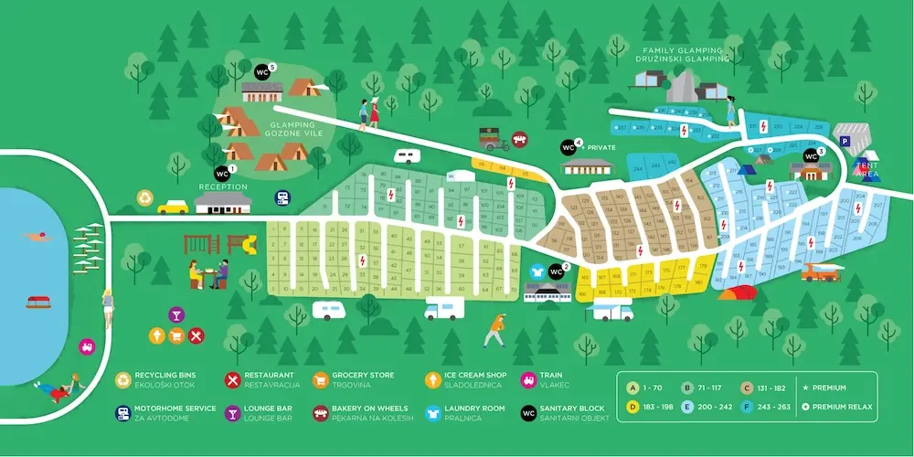 Plattegrond Camping Bled