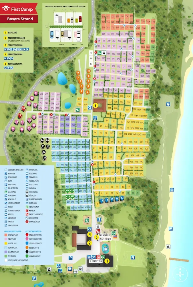 Plattegrond Camping Bosore