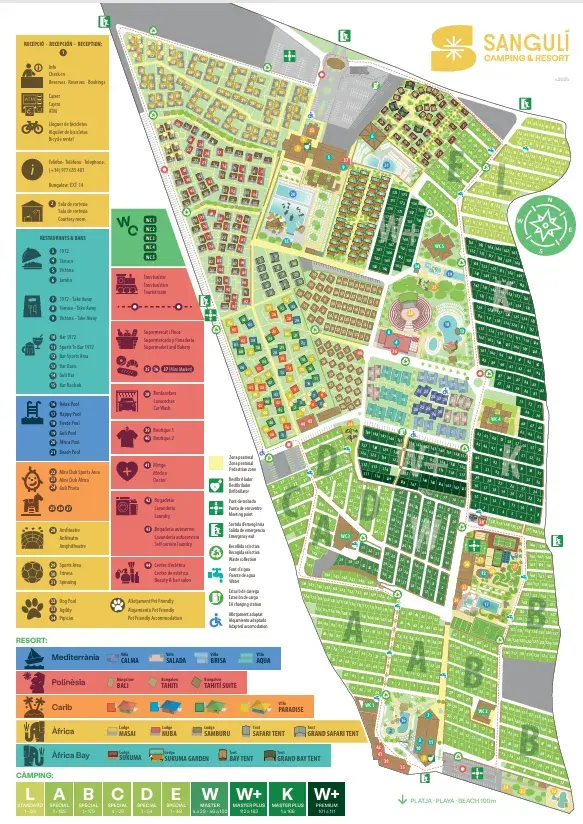 Plattegrond Sanguli Salou