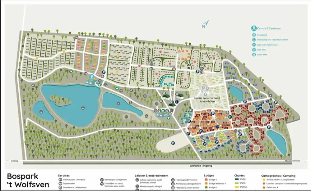 Plattegrond Camping Landal 't Wolfsven