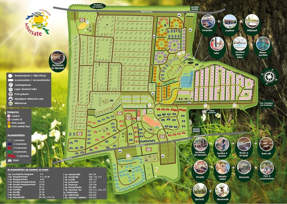 Plattegrond Camping Ackersate