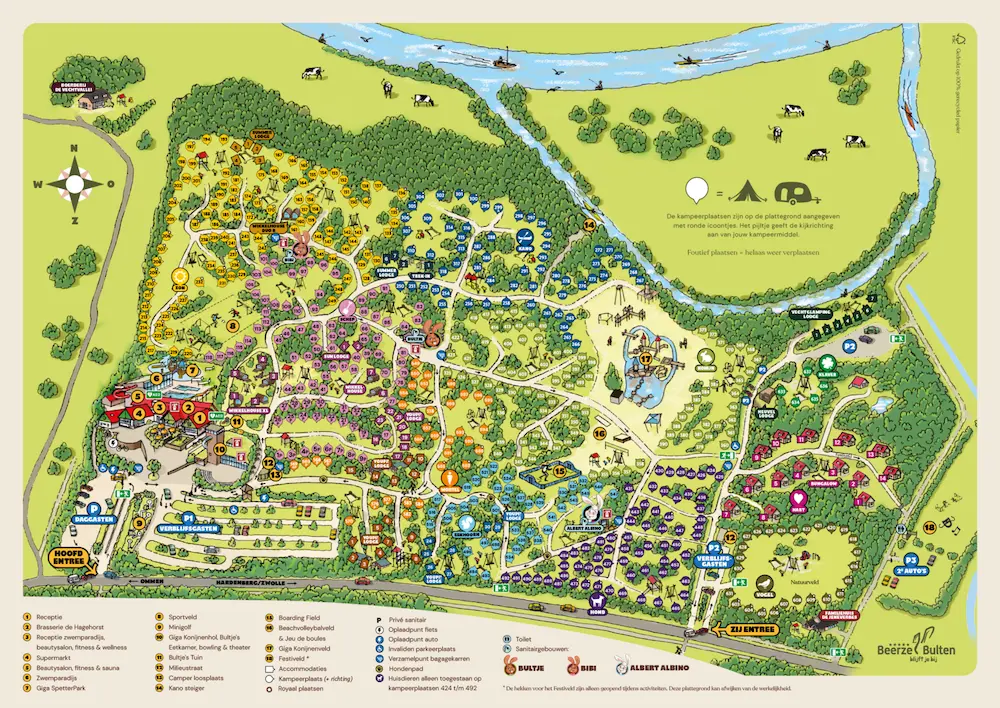 Plattegrond Camping Beerze Bulten