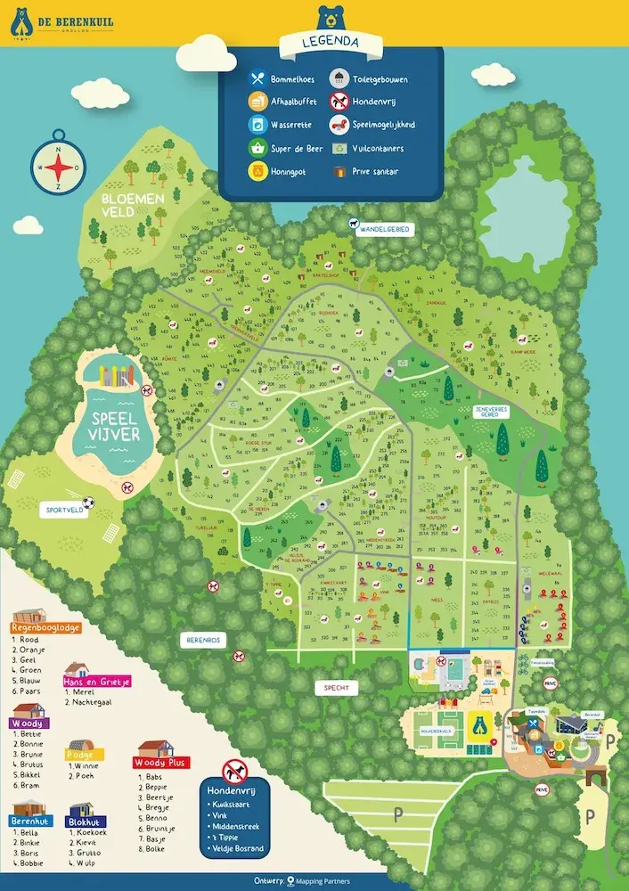 Plattegrond Camping Berenkuil