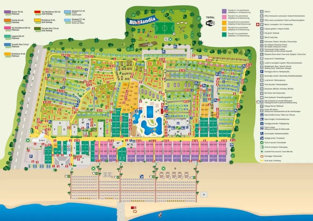 Plattegrond Camping Ca' Pasquali