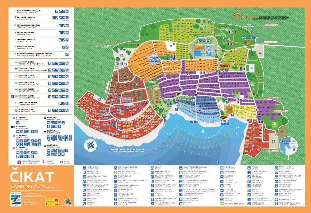 Plattegrond Camping Cikat