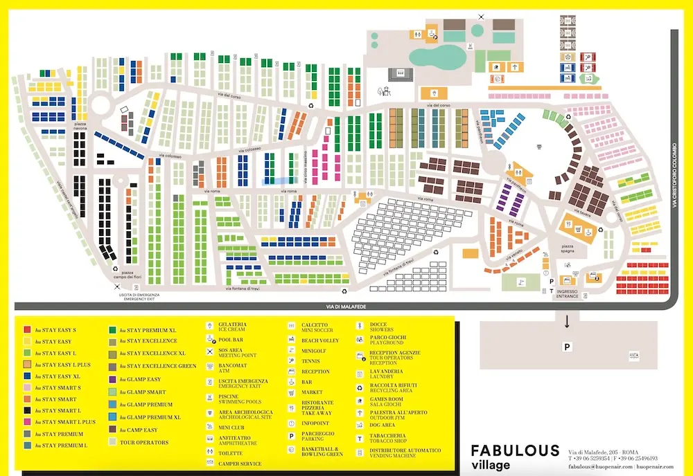 Plattegrond Camping Fabulous Village