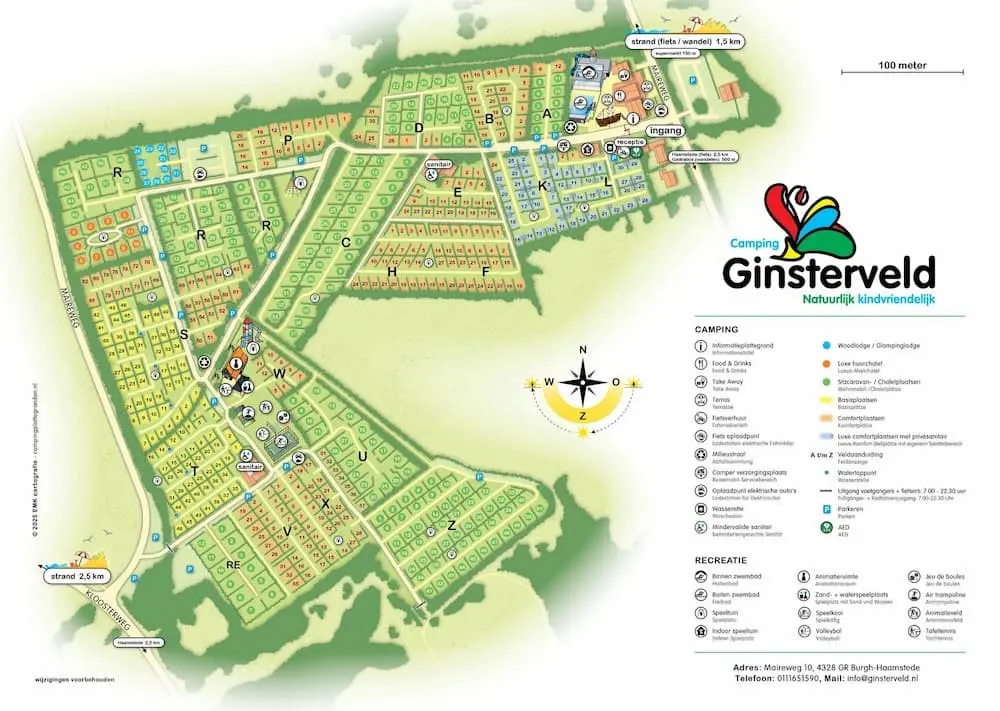 Plattegrond Camping Ginsterveld