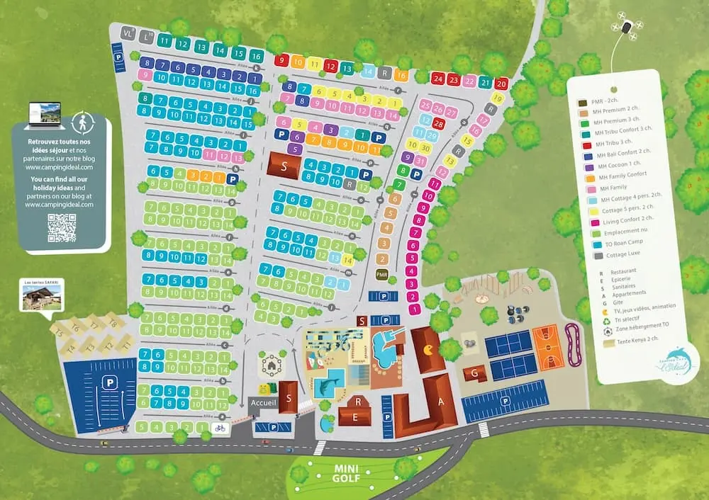 Plattegrond Camping L' Ideal