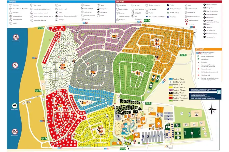Plattegrond Camping Le Vieux Port