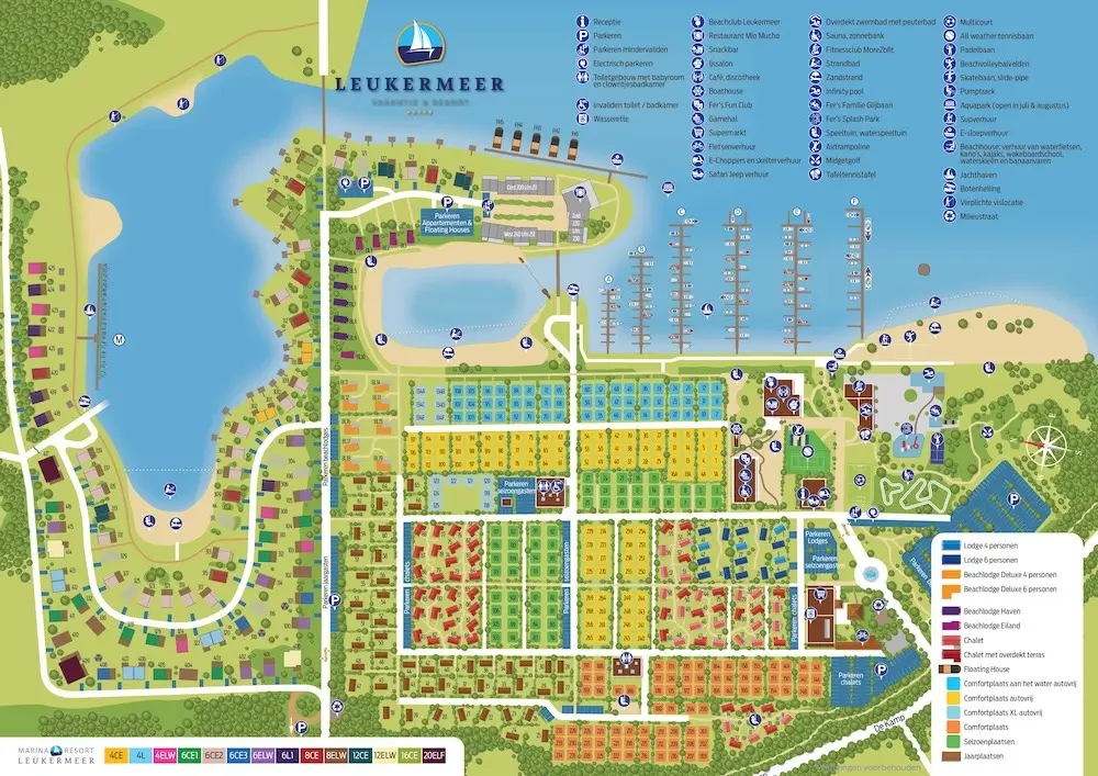Plattegrond Camping Leukermeer