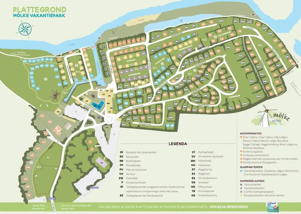 Plattegrond Camping Mölke