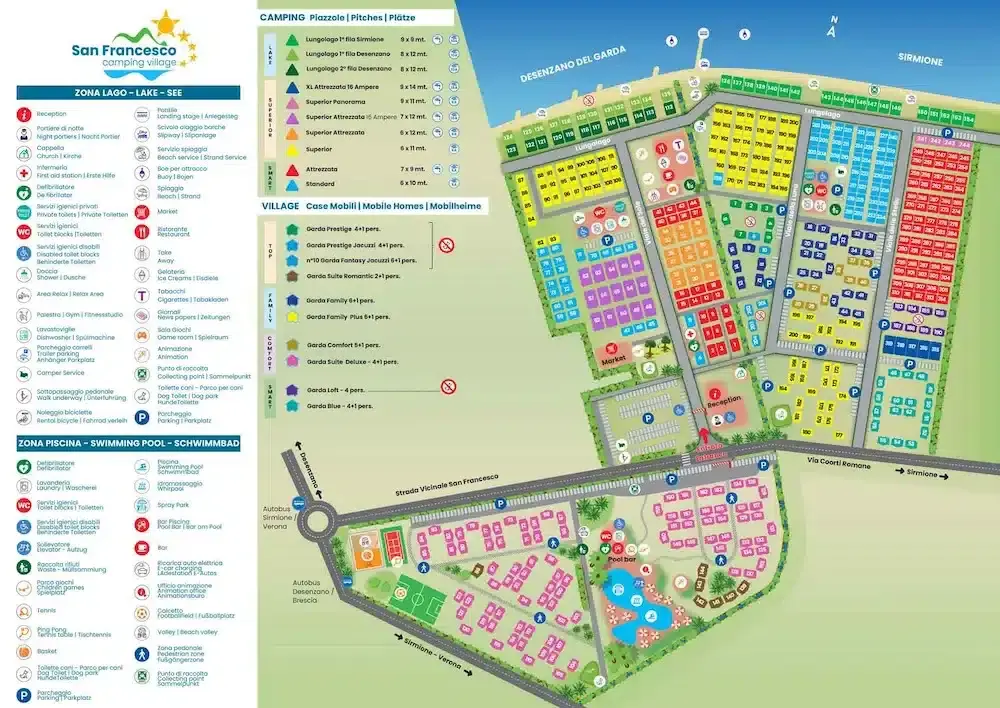 Plattegrond Camping San Francesco