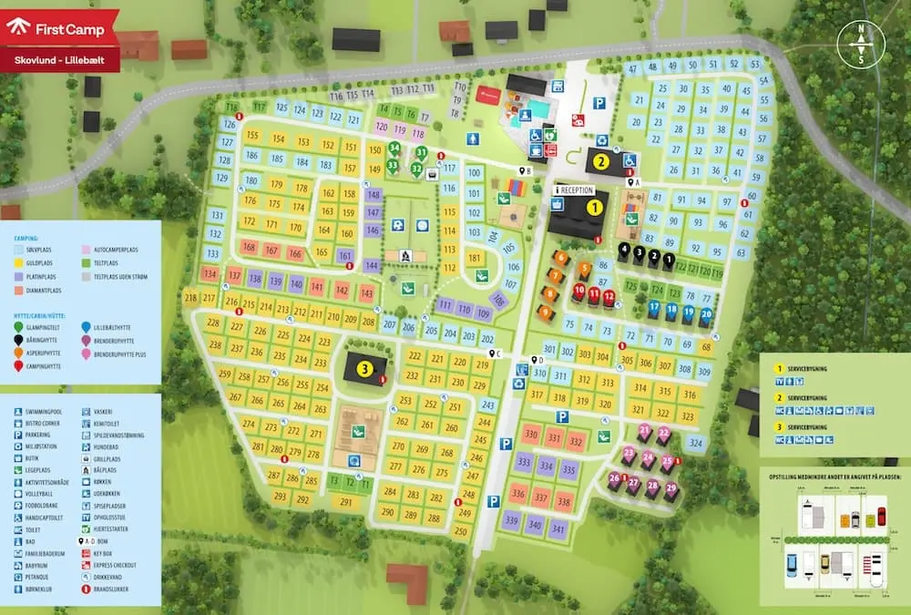 Plattegrond Camping Skovlund