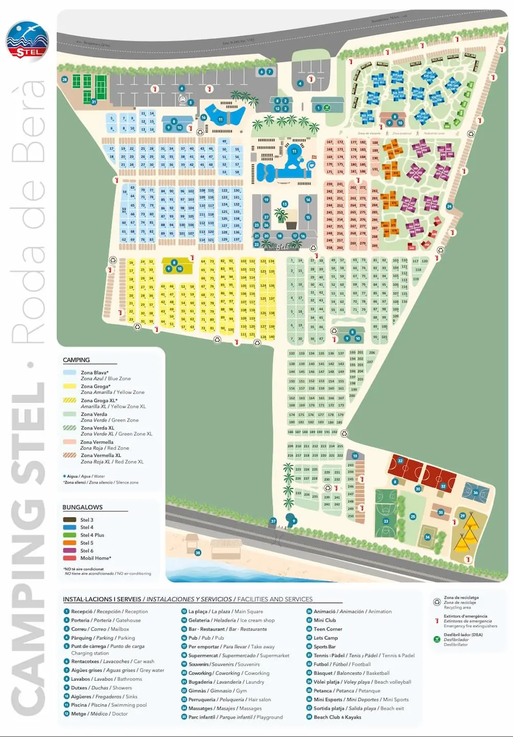 Plattegrond Camping Stel