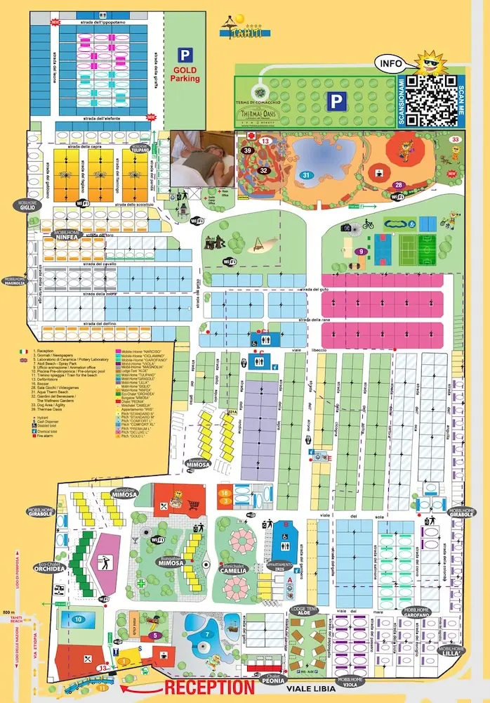 Plattegrond Camping Tahiti