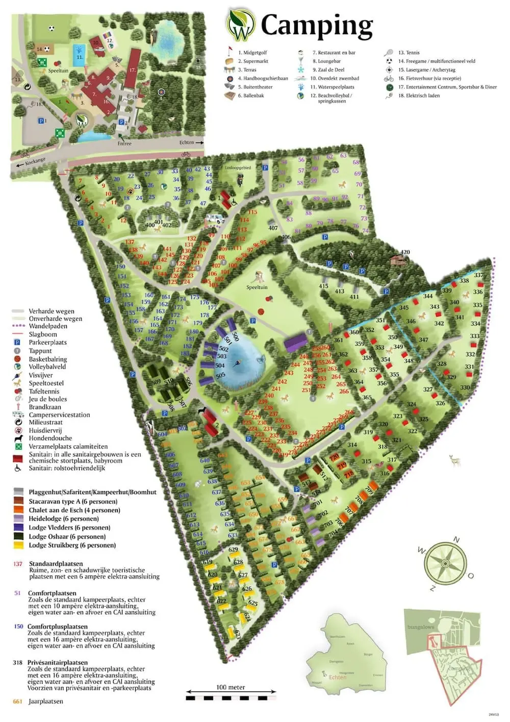Plattegrond Camping Westerbergen