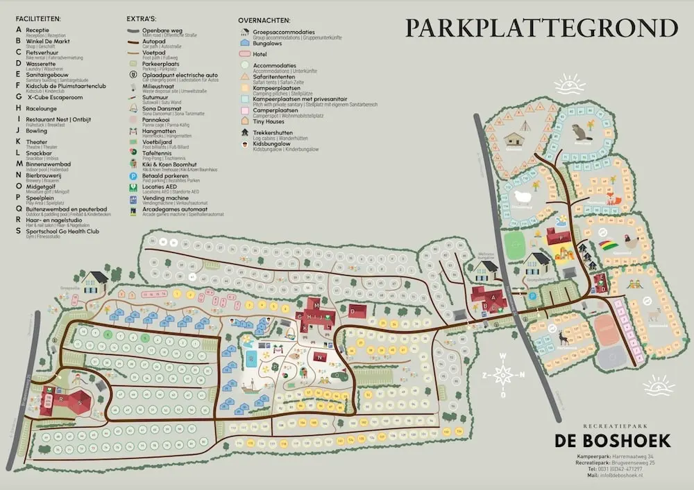Plattegrond Camping de Boshoek