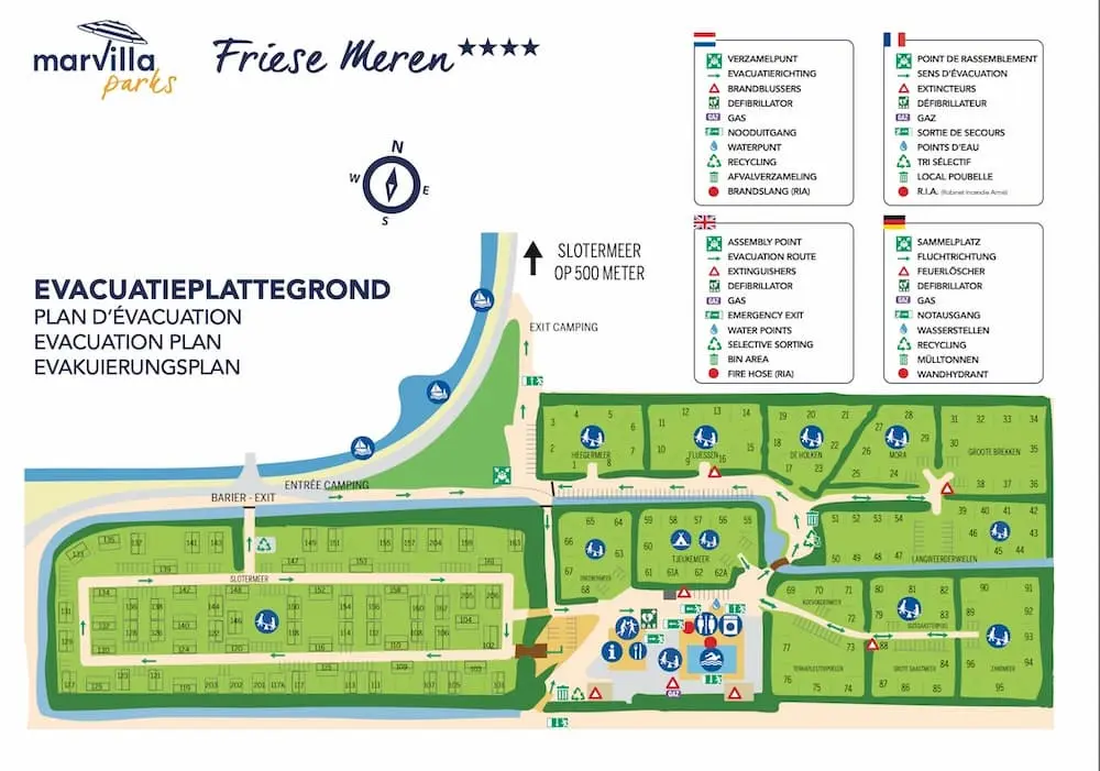 Plattegrond Camping de Friese Meren