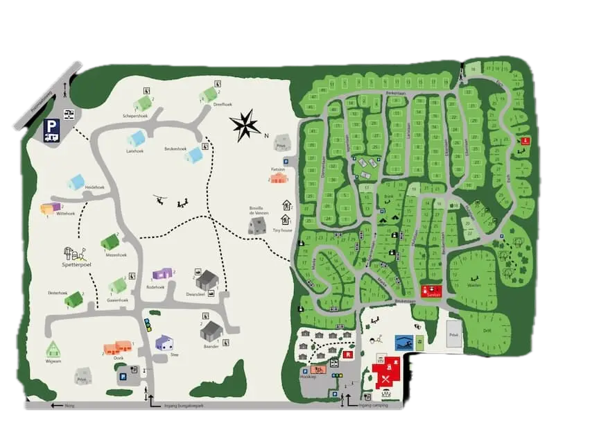 Plattegrond Camping de Norgerberg