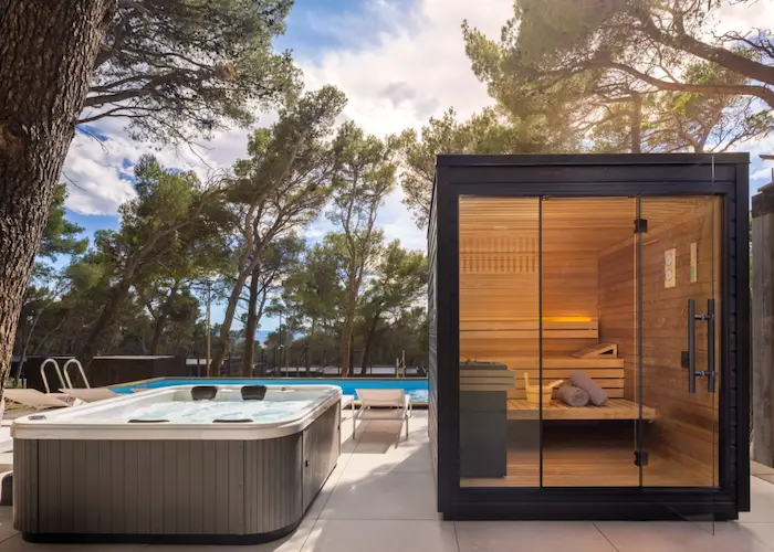 Zeer luxe spa op Pinadria Camping Resort