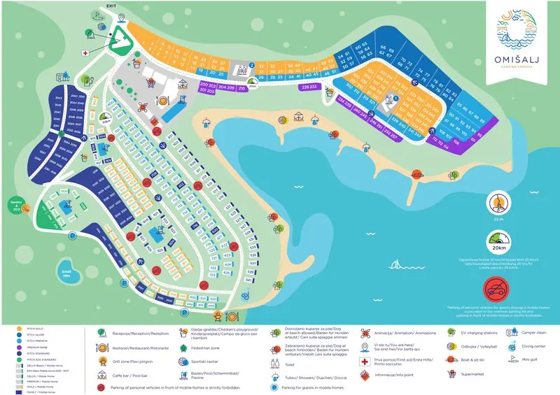 Plattegrond Camping Omišalj