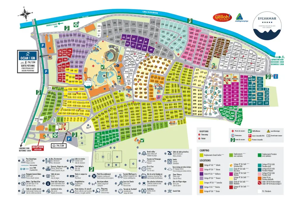 Plattegrond Camping Sylvamar