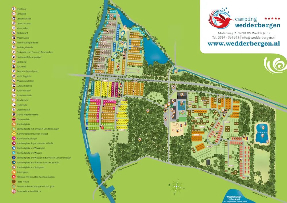 Plattegrond Camping Wedderbergen