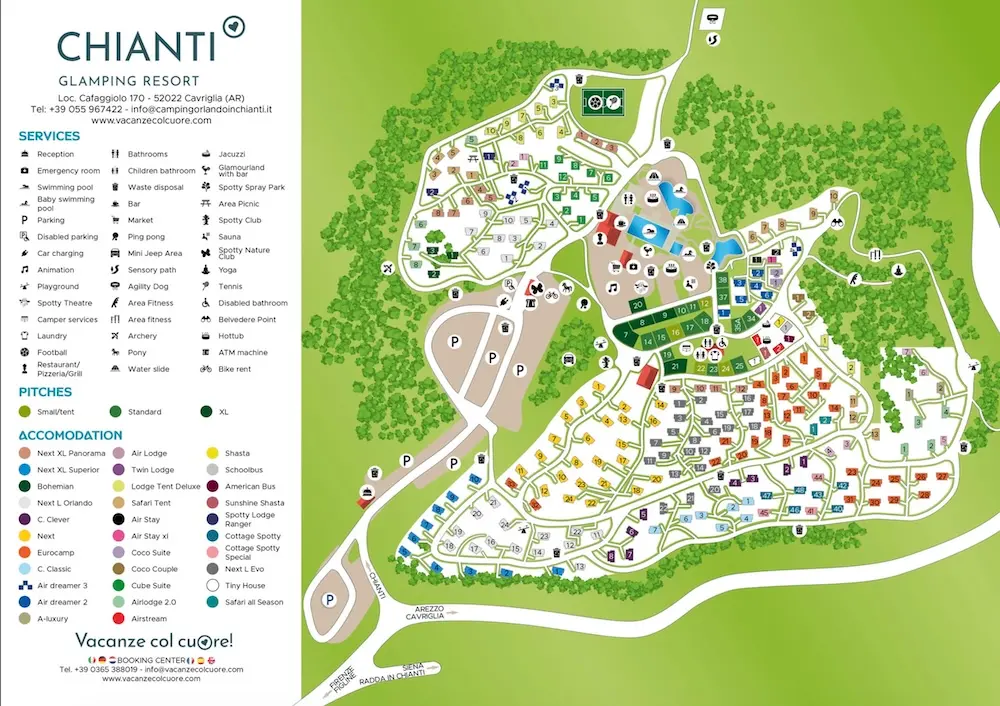 Plattegrond Chianti Glamping Resort